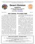 Desert Division DISPATCH. Visit our Website:   Volume 46, No. 5 May, 2017 SAY CHEESE, IT S PIZZA TIME MARK YOUR CALENDAR UPCOMING EVENTS