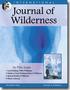 Journal of Wilderness