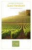 CALIFORNIA: THE WINE COUNTRY. Guest Handbook A Self-Guided Walking Adventure