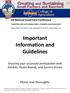 Important Informa+on and Guidelines