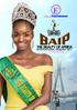 THE BEAUTY OF AFRICA INTERNATIONAL PAGEANT T H E D I T I O N LAGOS FEDERAL MINISTRY OF INFORMATION & CULTURE