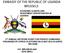 EMBASSY OF THE REPUBLIC OF UGANDA BRUSSELS