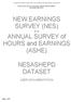 UK Data Archive Study Number New Earnings Survey Panel Dataset: Secure Access
