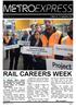 RAIL CAREERS WEEK. Edition 38 \\ 25 September 2015