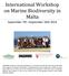 International Workshop on Marine Biodiversity in Malta