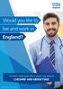 Would you like to live and work in England?