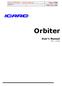 Icaro Orbiter User s manual Page # 1/22 20/01/07. Edition Dec Orbiter. User s Manual Rev