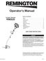 Operator s Manual. 2-Cycle Trimmer RM2520 SAVE THESE INSTRUCTIONS SERVICE TABLE OF CONTENTS