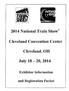 rttijj;:j SHOlll 2014 National Train Show Cleveland Convention Center Cleveland, OH July 18-20, 2014 Exhibitor Information and Registration Packet