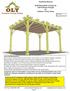 Assembly Manual. OLM Retractable Canopy for 12X16 Breeze Pergola by Outdoor Living Today. Revision 7 May 12th /2015