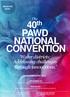 The. 40 th. PAWD NATIONAL CONVENTION Water districts: Addressing challenges through innovations FEBRUARY 2019