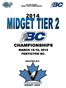 2014 BC HOCKEY MIDGET TIER 2 CHAMPIONSHIPS HOSTED BY: MIDGET VEES
