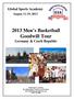 2013 Men s Basketball Goodwill Tour Germany & Czech Republic