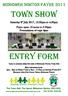 town Show ENTRY FORM