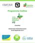 Programme Outline Greenfest - Global Green Destinations Event September 2017