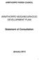 ARMTHORPE PARISH COUNCIL ARMTHORPE NEIGHBOURHOOD DEVELOPMENT PLAN. Statement of Consultation