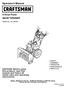 Operator s Manual. 9 Horse Power SNOW THROWER