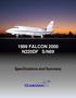 1999 FALCON 2000 N220DF S/N69