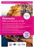 Fantasia Fully escorted tours of Italy