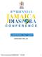 CONFERENCE FACT SHEET UPDATED SUNDAY 7 APRIL th Biennial Jamaica Diaspora CONFERENCE 2019 FACT SHEET 1