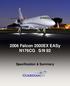 2006 Falcon 2000EX EASy N176CG S/N 92 Specification & Summary