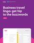 Business travel lingo: get hip to the buzzwords BASIC