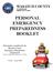 WASATCH COUNTY 25 NORTH MAIN HEBER CITY, UT PERSONAL EMERGENCY PREPAREDNESS BOOKLET