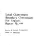 Local Government. Boundary Commission For England. Report No. Review of Electoral Arrangements. County of Merseyside