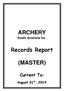 ARCHERY. Records Report (MASTER)