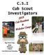 C.S.I Cub Scout Investigators