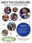 MEET THE COUNSELORS 2016 ISC SUMMER DAY CAMP 650 KRESSON ROAD CHERRY HILL, NJ (856) #PLACETOBE