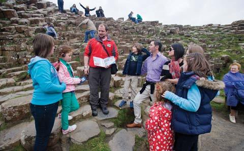 o book your group visit contact the Giant's Causeway booking office : +44 (0) 28 2073 3419 ee booking information on page 8 Grab and go