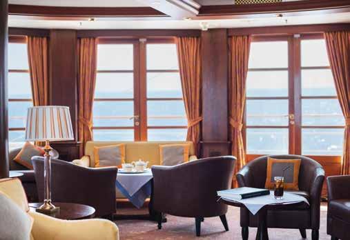 Premium Balcony Suite Sun deck Panorama lounge Your Day to Day Life Onboard Onboard the MS Caledonian Sky, you will not find endless entertainment, round the clock buffets and the people management