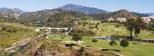 large footprint which is particularly popular with golfers; Los Arqueros,
