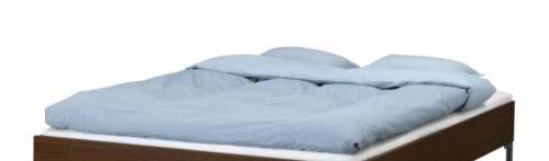 Code n EQUIPMENT & FURNITURE DATA SHEET Double bed & mattress Slatted bed base, 4 sets of mattress Main features