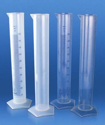 Plastic Graduated Cylinders These superior quality graduated cylinders are ideal for the safe and accurate measurement of all types of liquids.