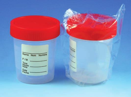On-Site Collection & Testing 4 oz (120mL) Urine Collection Container with Screw Cap Our popular 4 ounce urine collection container is ideal for use in