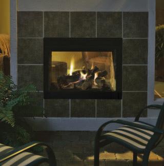 Is it an indoor fireplace with a window to the world outside? Or an outdoor fireplace with an inside view? Twilight II is both.