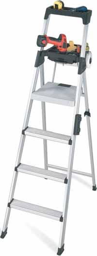 Premium Fiberglass & Aluminum Ladders Folding Step Stools & Work Platform Signature Series Premium Fiberglass Step Ladders Durable-lightweight, non-conductive fiberglass side rails Large platform top