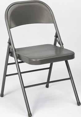 4 60-869 ECB4 14-710 05X 14-710 05X 14-710 SND4 14-710 TAP4 Premium Wood Folding Furniture 60-810 All Steel Folding Chair 7/8" Tube-in-a-tube steel frame construction 15 3 4" x