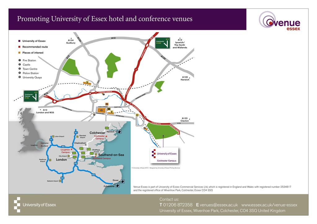 Mathematical and Theoretical Ecology 2011 19th 21st September 2011 HOW TO FIND US CAR: If approaching the University from London and the South via the A12, take the exit marked Colchester A133.