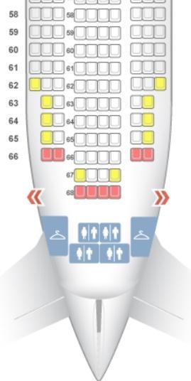 KLM only 2 Seats in an exit Row KLMs aircraft KLM is the first carrier to offer seating for couples It allows you to sit beside the person that you want and Nobody is beside you, while