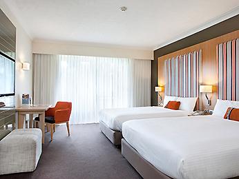 ACCOMMODATION Accommodation is available onsite and can be book through MINTRAC. Recently renovated, Mercure Gold Coast Resort's 280 guest rooms are fresh, contemporary and stylish.