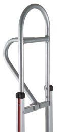 Horizontal Loop Handles 6 Part #300032 Two straight and one (bottom) curved back* molded frame. Ideal for transporting cases on top of kegs.