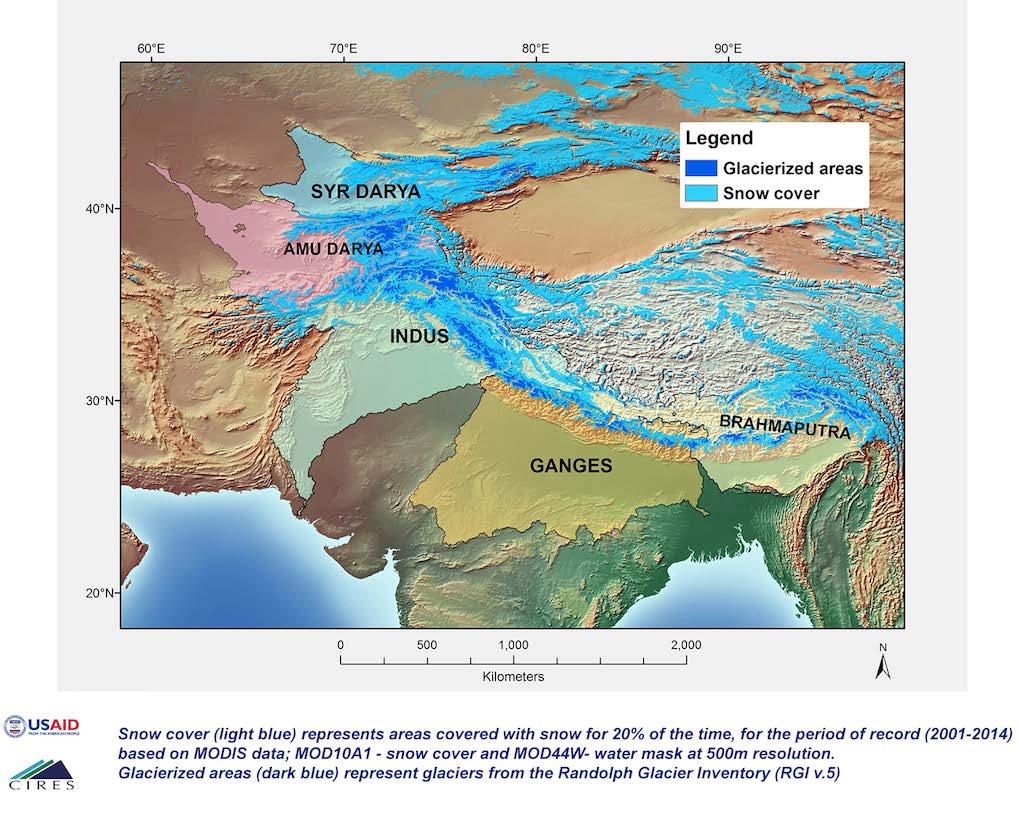 CHARIS Major River Basins Ganges 943,238 km 2 Indus 816,846 km 2 Brahmaputra
