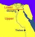 Uniting Egypt Egypt was split between Upper Egypt and Lower Egypt for many years.