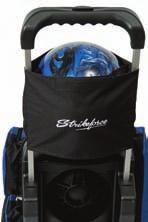 of most wheeled bags Holds one bowling ball Mesh see thru