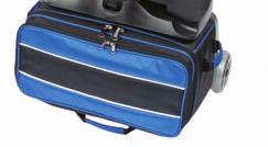 features Retaining straps to secure bowling balls Vented shoe compartment stores