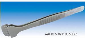 Tweezers Tweezers: 91-4T Stainless Steel Anti Magnetic Anti Acid Non Corrosive 125 mm MFR: Vetus Tweezers Supplier:wafertweezers.