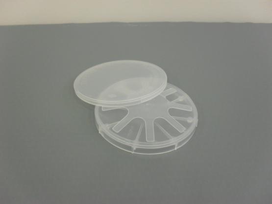 Tray & Cover (Fluoroware) 2 inch Spring (Fluoroware) 2 inch H22 Series Natural polypropylene Holds one wafer Cover Part# H22-201-0615 Tray Part# H22-20-0615 Spring Part# H22-202-0615 MFR: Entegris